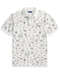 Polo Ralph Lauren Men's Big & Tall Nautical Print Mesh Shirt