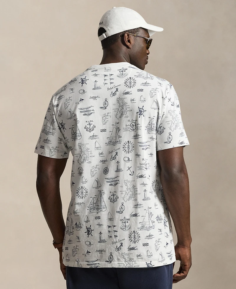 Polo Ralph Lauren Men's Big & Tall Nautical Print Jersey T-Shirt