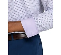 ConStruct Men's Spread Collar Slim-Fit Performance Stretch Dress Shirt