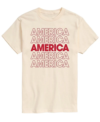 Airwaves Men's America Repeated Short-Sleeve Graphic T-Shirts