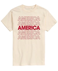 Airwaves Men's America Repeated Short-Sleeve Graphic T-Shirts