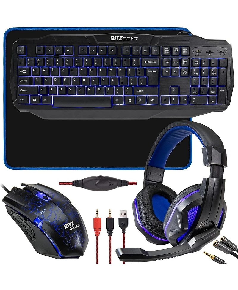 Ritz Gear 4-in-1 Led Backlight Gaming Kit
