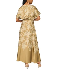 CeCe Women's Dolman-Sleeve V-Neck Maxi Dress