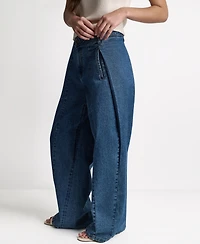 Bcbg Women's Wide-Leg Loose-Fit Sailor Jeans