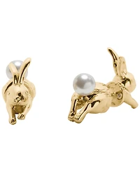 kate spade new york Gold-Tone Secret Garden Front Back Bunny Stud Earrings