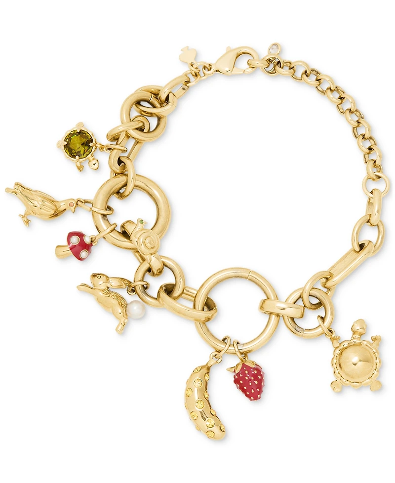 kate spade new york Gold-Tone Secret Garden Charm Bracelet