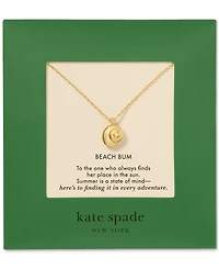 kate spade new york Gold-Tone Gifting Beach Bum Short Pendant Necklace
