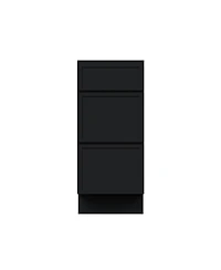 Boyel Living 15 Inch 3-Drawers Base Cabinets Kitchen Cabinets, Solid Wood Frame, Soft-Close Slides and Hinges