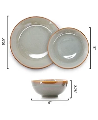 Elama Wilma 18-Piece Dinnerware Set, Service For 6