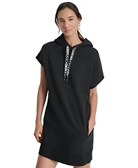 Dkny Sport Women's Two-Tone Hooded Mini Dress