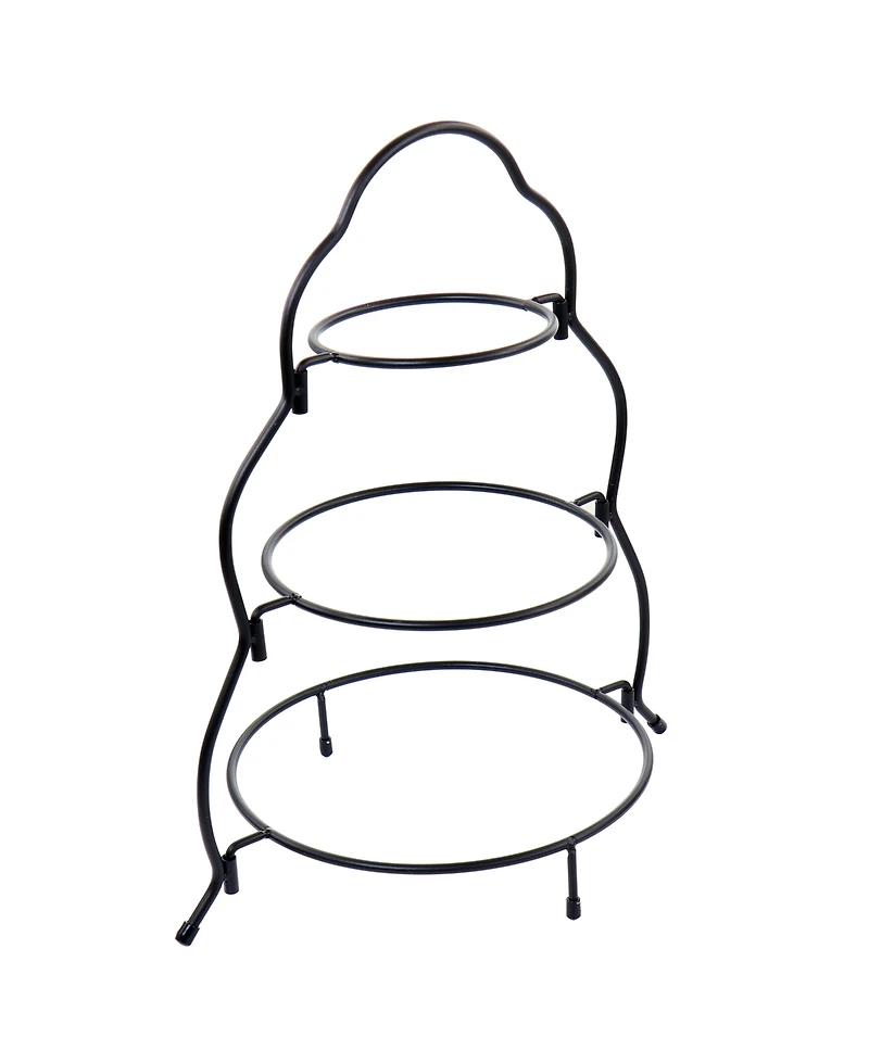 Elama 3-Tiered Round Plate Server
