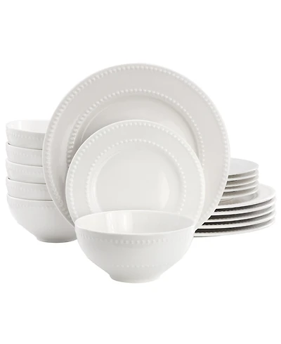 Elama Faye 18-Piece Dinnerware Set, Service For 6