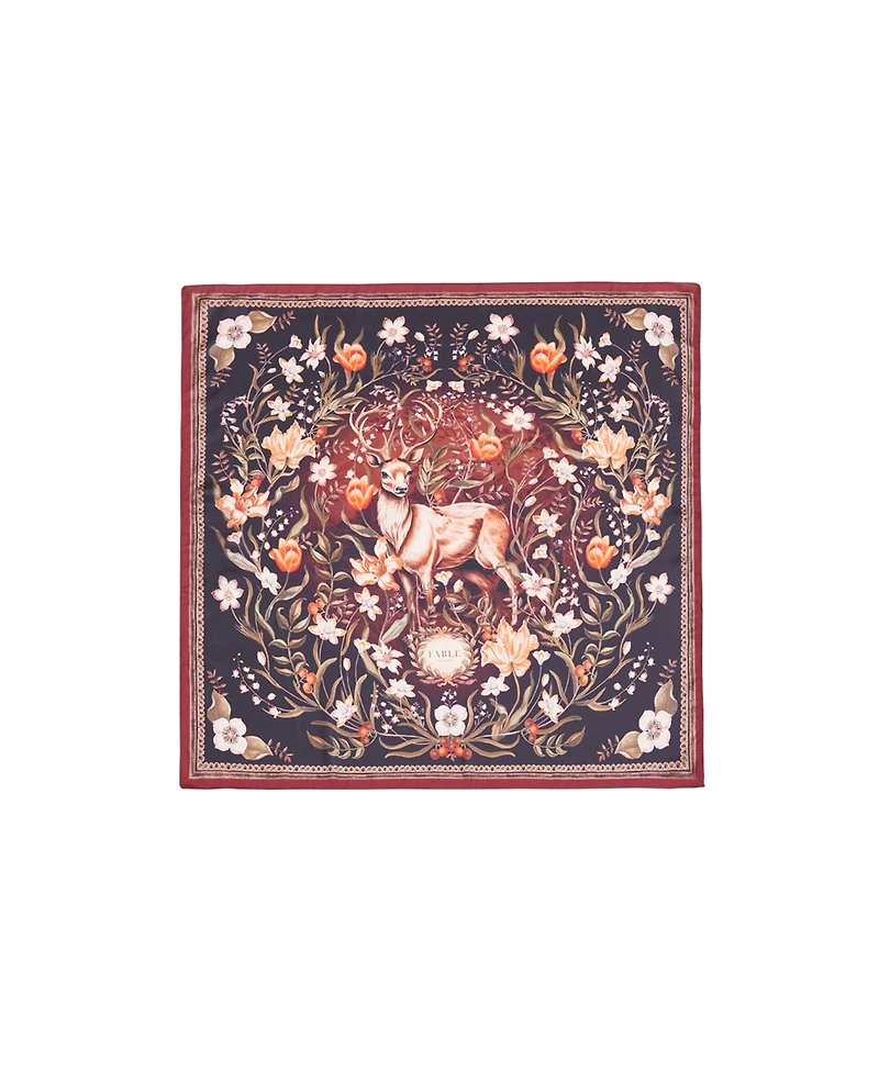 Fable England Women's Peach Aurora Tales Square Scarf
