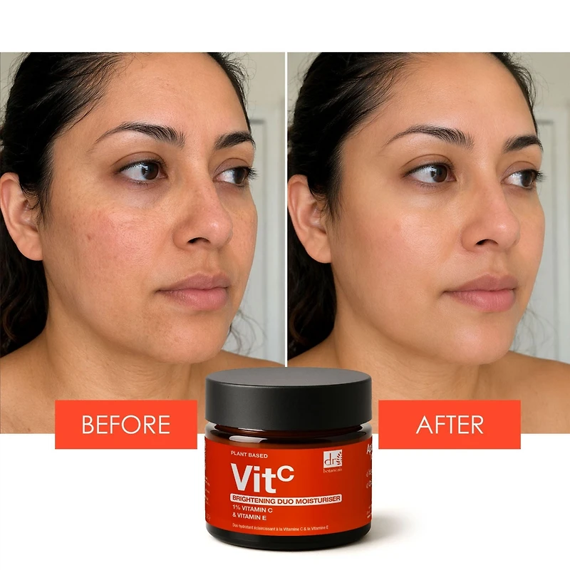 Dr. Botanicals Brightening Duo Moisturiser with 1 Percentage Vitamin C and Vitamin E 60milliliter
