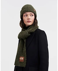 Fable England Women's Moss Donegal Scarf