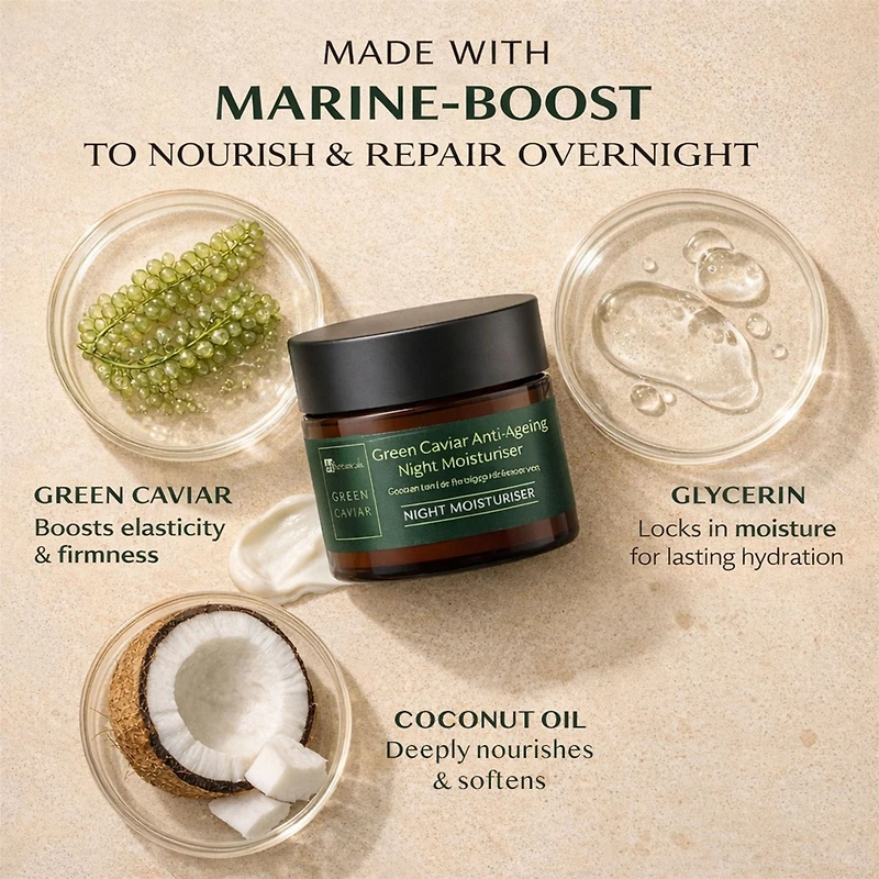 Dr. Botanicals Caviar and Argan Oil Anti-Oxidant Anti-Ageing Night Cream 50milliliter