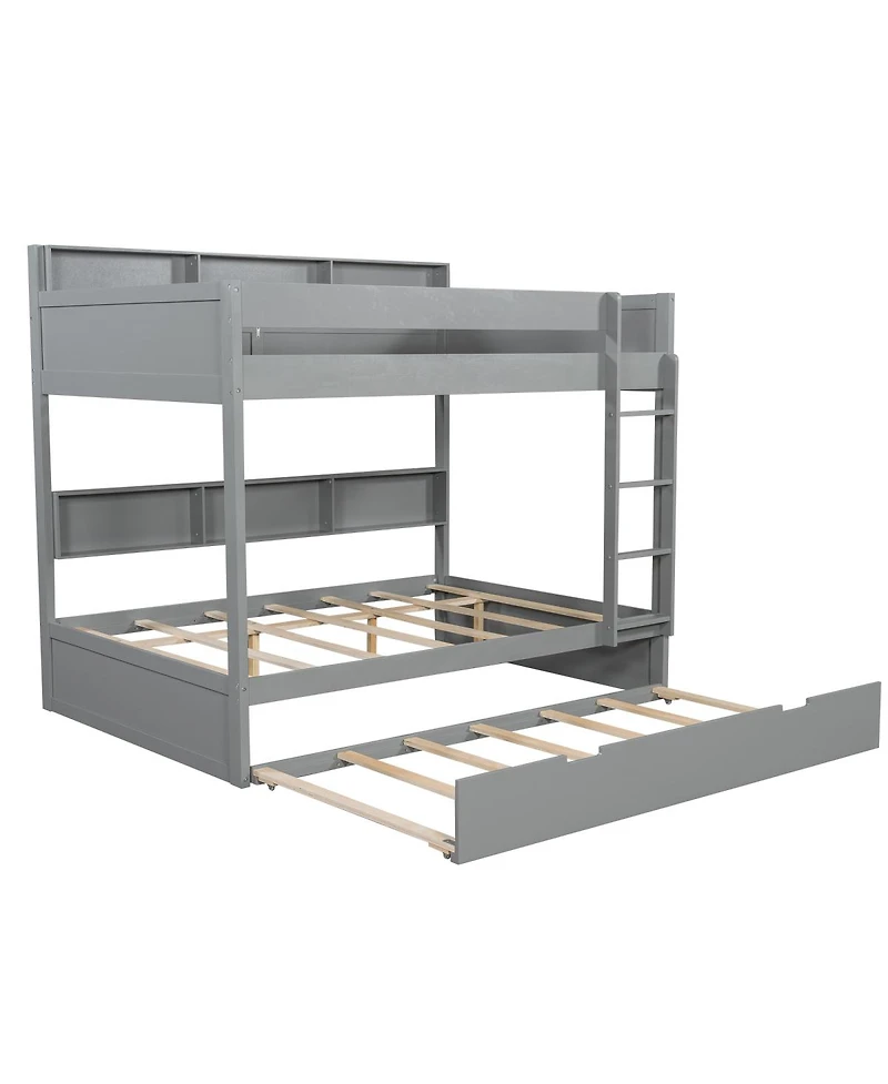 Streamdale Furniture Full over full bunk bed with trundle