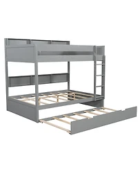 Streamdale Furniture Full over full bunk bed with trundle