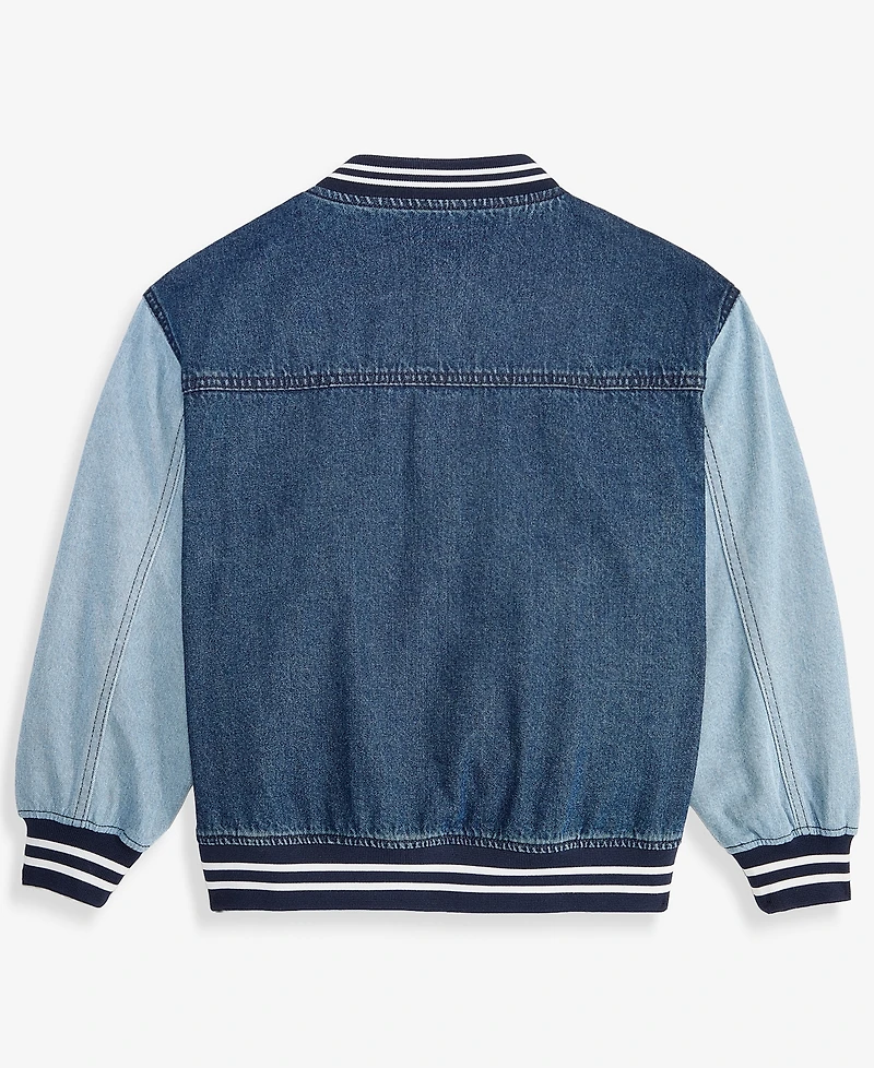 Epic Threads Boys' Xs-xl Cotton Denim Varsity Jacket, Macy's Exclusive