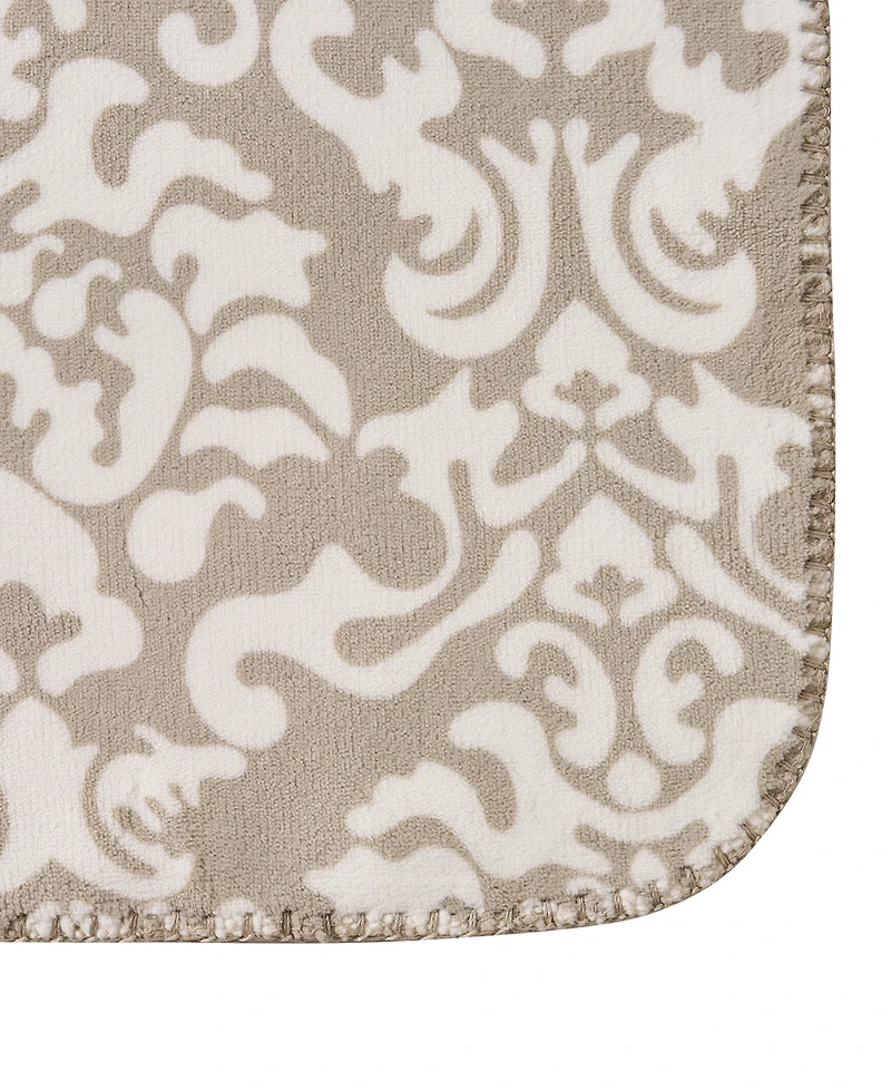 Tahari Home Olivia Reversible Printed Plush Throw, 50" x 70"