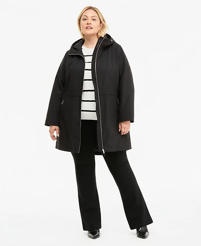 Calvin Klein Plus Softshell Utility Coat, Created for Macy's