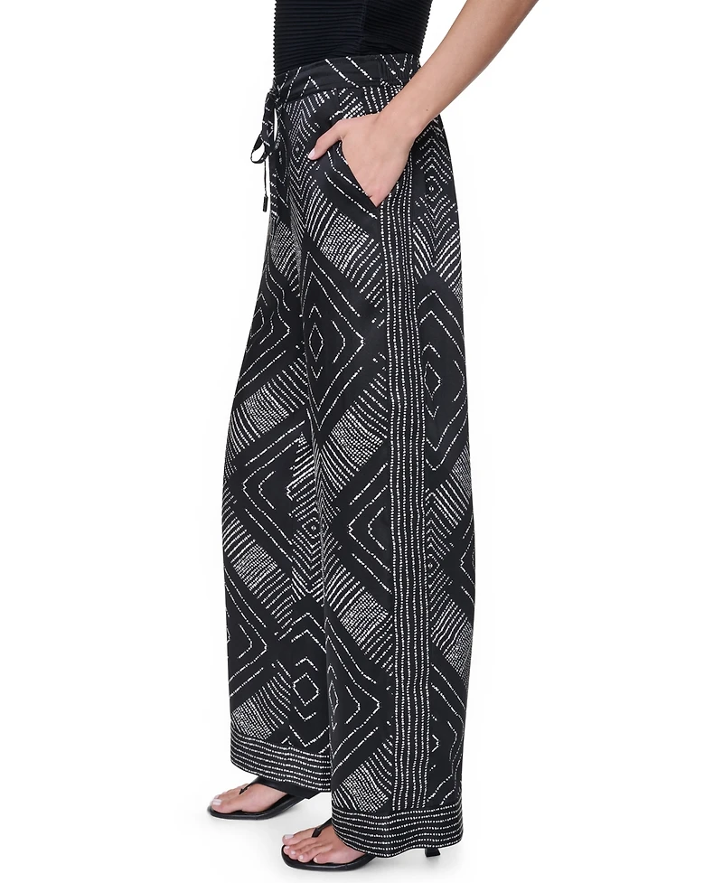 Dkny Women's Printed Wide-Leg Pants