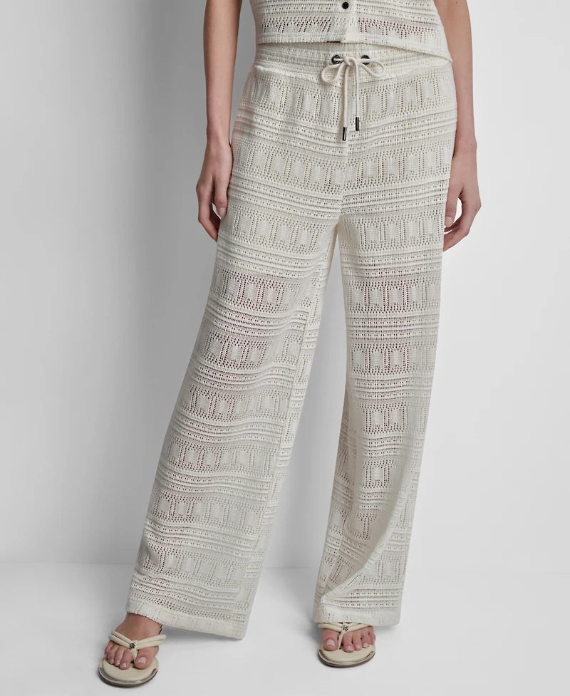 Dkny Women's Straight-Leg Drawstring Pants