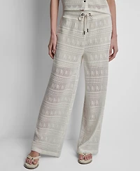 Dkny Women's Straight-Leg Drawstring Pants