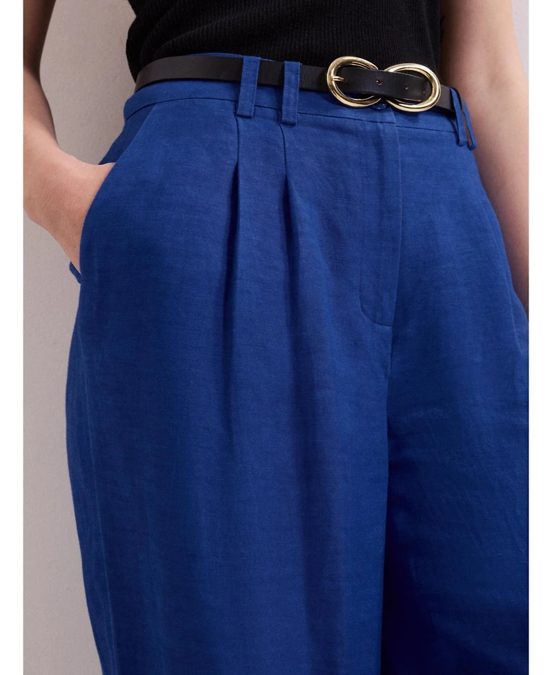 Phase Eight Women's Lottie Wide Leg Linen Trousers