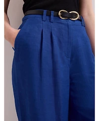 Phase Eight Women's Lottie Wide Leg Linen Trousers