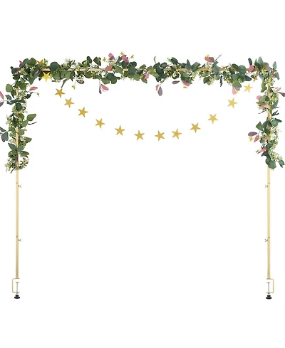 Sugift Adjustable Over The Table Rod Stand with Clamps 13 in 28 in 42 in for Wedding Party Decor