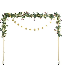 Sugift Adjustable Over The Table Rod Stand with Clamps 13 in 28 in 42 in for Wedding Party Decor