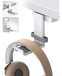 Lamicall Sticky Headphone Stand - 360 Degree Rotation Earphone Adhesive Hook Holder Mount