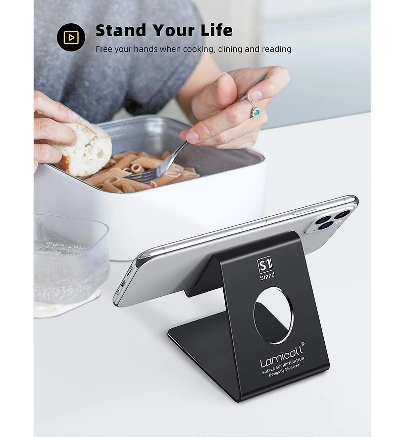 Lamicall Cell Phone Stand,Accessories Desk,Phone Dock
