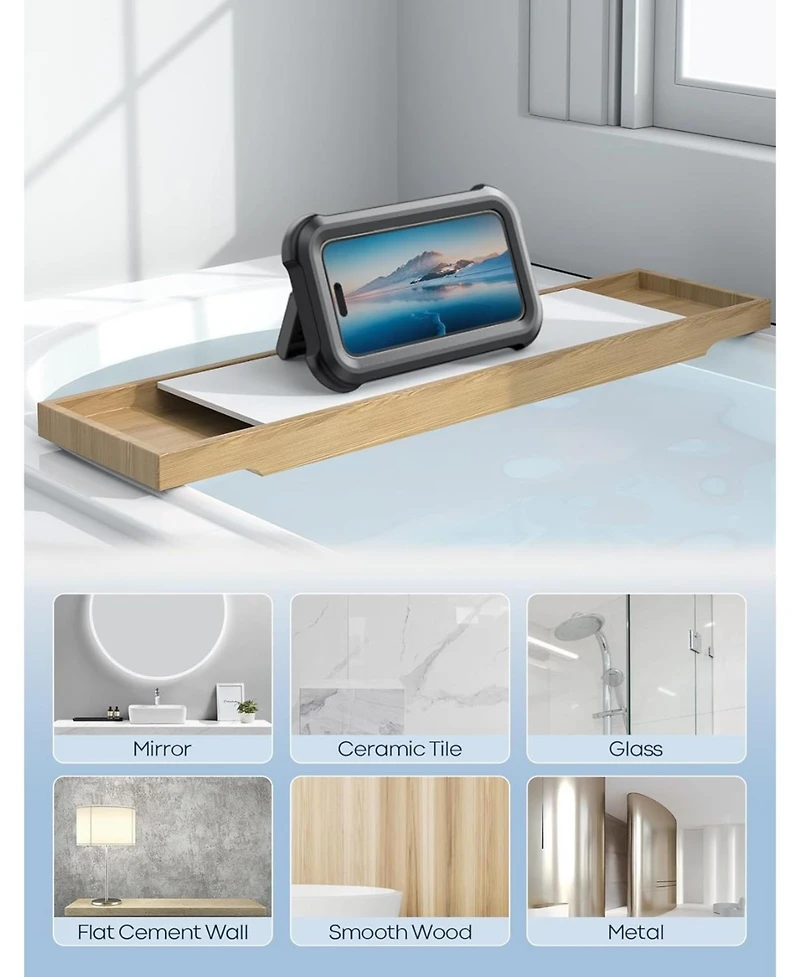 Lamicall Waterproof Shower Phone Holder - Bathroom Bath Cellphone Accessories