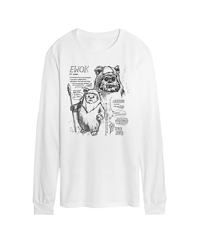Airwaves Men's Ewok Field Guide Long-Sleeve Graphic T-Shirt