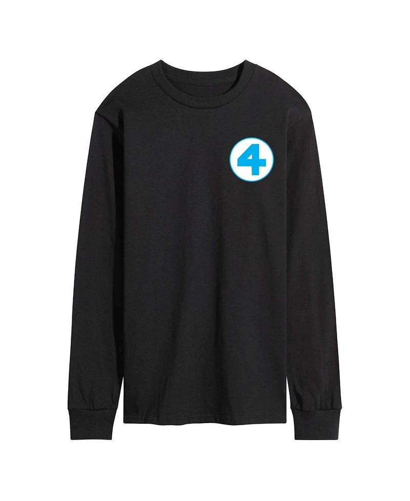 Airwaves Men's Fantastic Four Marvel Comics Long-Sleeve Graphic T-Shirt