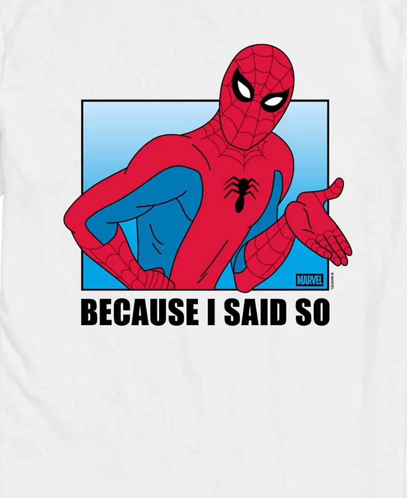 Airwaves Men's Spider-Man Because Said So Short-Sleeve Graphic T-Shirt
