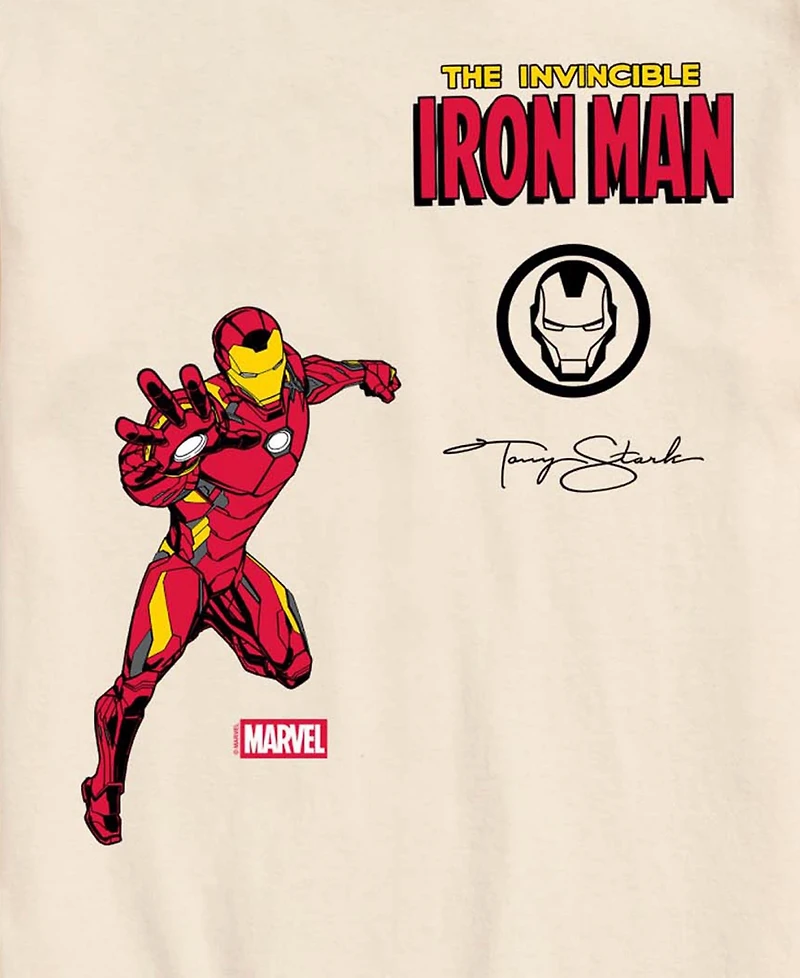 Airwaves Men's Iron Man Invincible Short-Sleeve Graphic T-Shirt