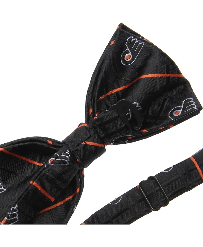 Eagles Wings Men's Black Philadelphia Flyers Oxford Bow Tie