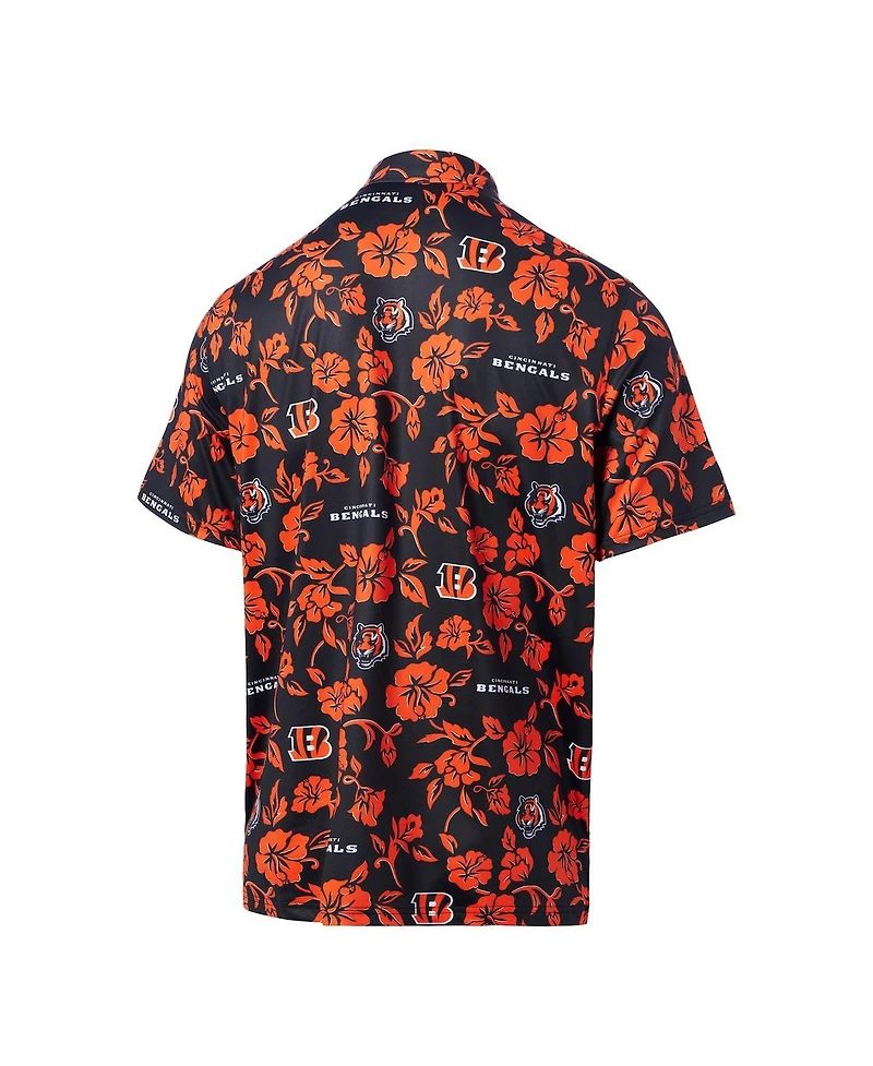 Reyn Spooner Men's Black Cincinnati Bengals Pua Performance Polo Shirt