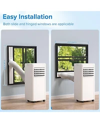 Cowsar 10,000 Btu Portable Ac, Cools 450 Sq. Ft, 4-in-1 Unit with Sleep Mode and Timer