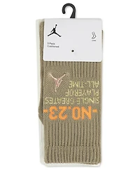 Jordan Kids' 9-11 Crew Socks, 3-Pack