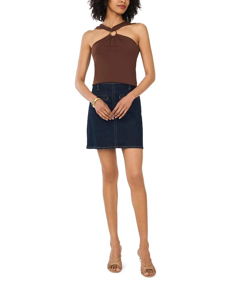 Vince Camuto Women's Metal Ring Detail Tank Top