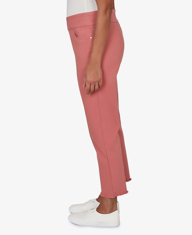 Alfred Dunner Petite Camden Market Rosewood Super Stretch Ankle Pants