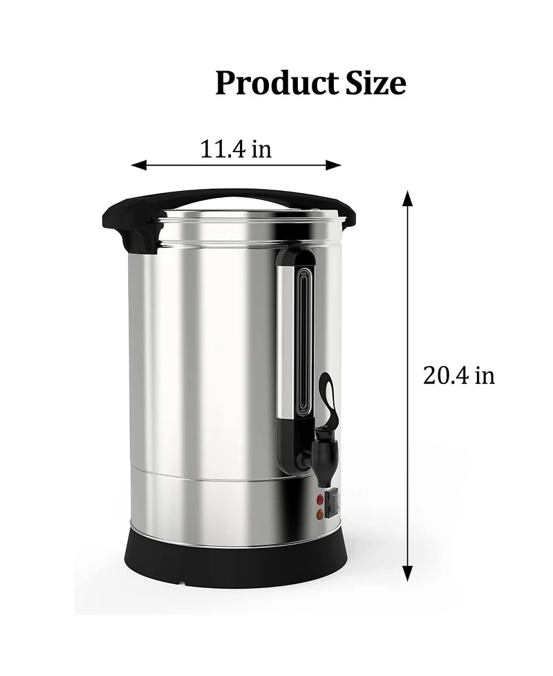 gaomon 14L Commercial Stainless Steel Coffee Urn for Weddings, Parties, Meeting Rooms, Outdoor Bar, Lounges