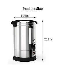 gaomon 14L Commercial Stainless Steel Coffee Urn for Weddings, Parties, Meeting Rooms, Outdoor Bar, Lounges