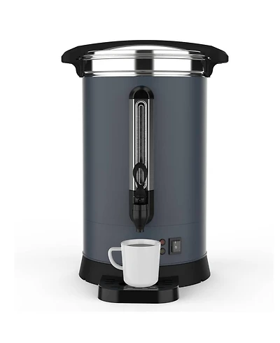 gaomon 18L Double Wall Commerical Coffee Urn, Hot Coffee Dispenser, Grey for Wedding, Buffet, Catering, Events, Outdoor Bar