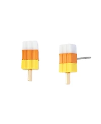 Betsey Johnson Orange Spooky Summer Popsicle Stud Earrings