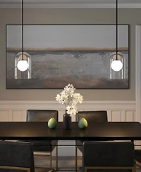 Hudson & Canal Sondre 7.88" Metal ide Double Layer Pendant